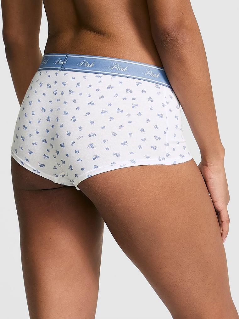 Pink Logolu Pamuklu Boyshort Kulot arka görünümü