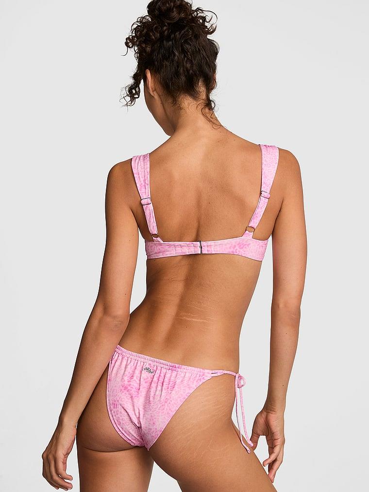 Pink Buzgu Detayli Push Up Balkonet Bikini Ustu arka görünümü