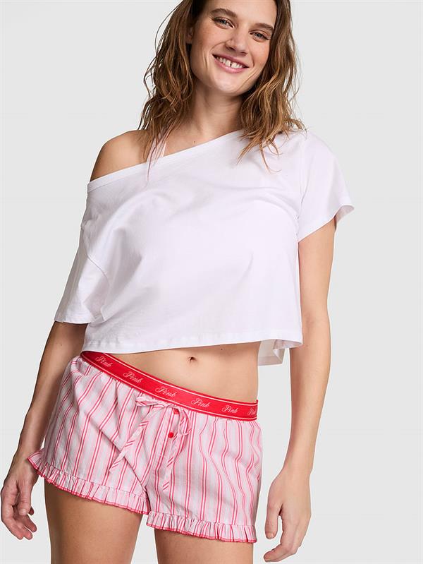 Pink Bol Kesim Pijama Sortu