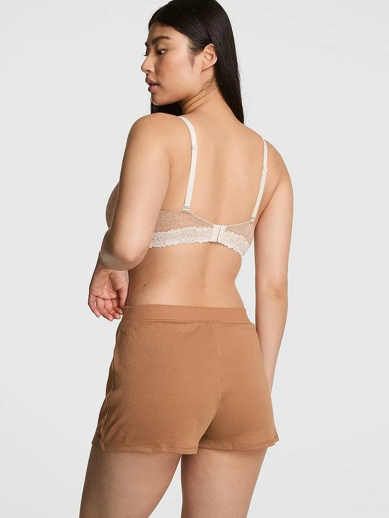 Pink Pamuklu Boxer Sort arka görünüm