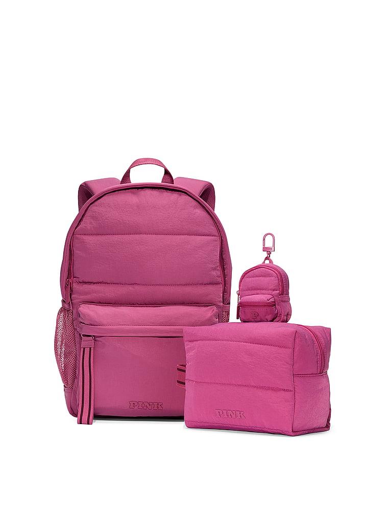 Pink Mini Sirt Çantası Charmli Anahtarlik arka görünümü