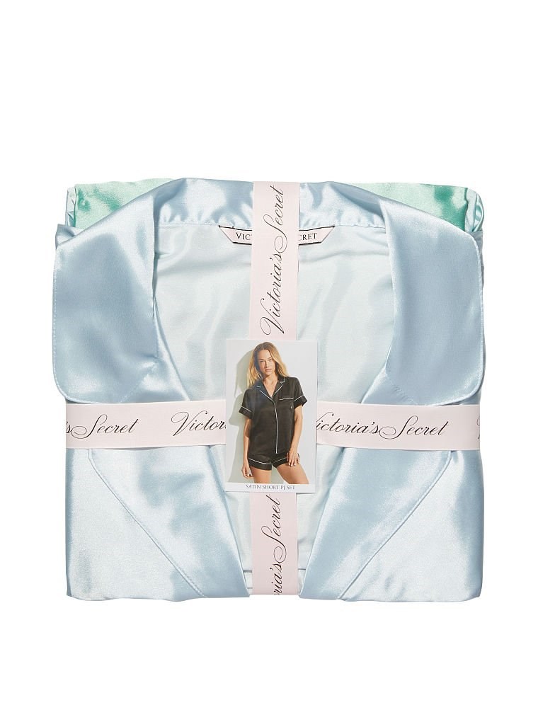 Saten Kısa Pijama Takimi arka görünümü
