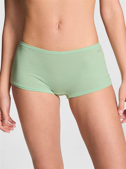 Pink Logolu Pamuklu Boyshort Kulot