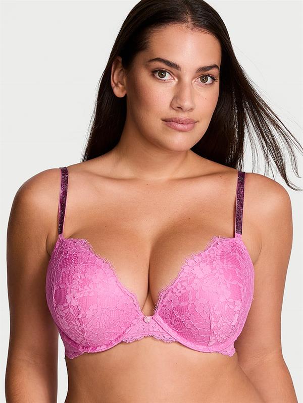 Twinkle Askili Dantelli Push Up Sütyen ön görünüm
