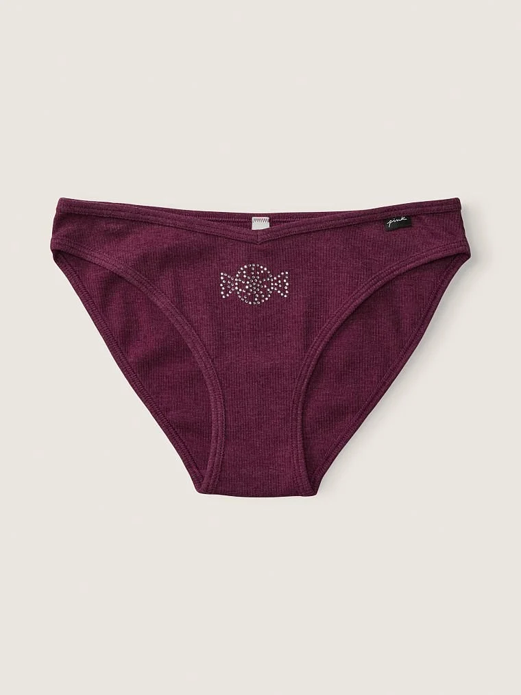 Pink Pamuklu Slip Kulot arka görünüm