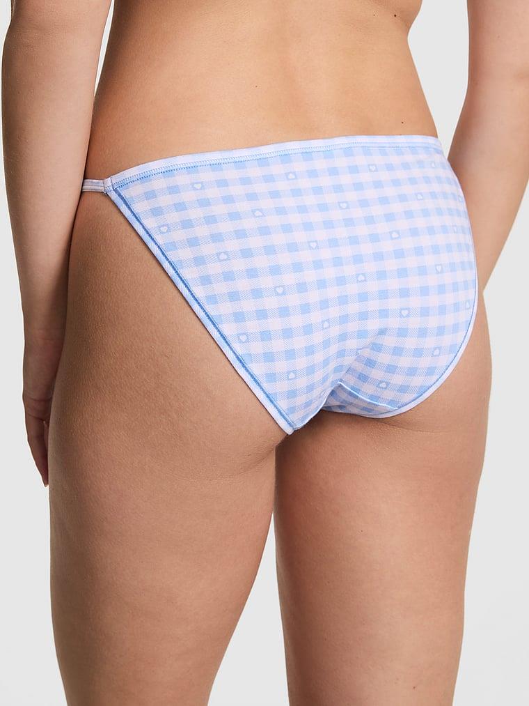 Pink Pamuklu Askili Bikini Kulot arka görünümü