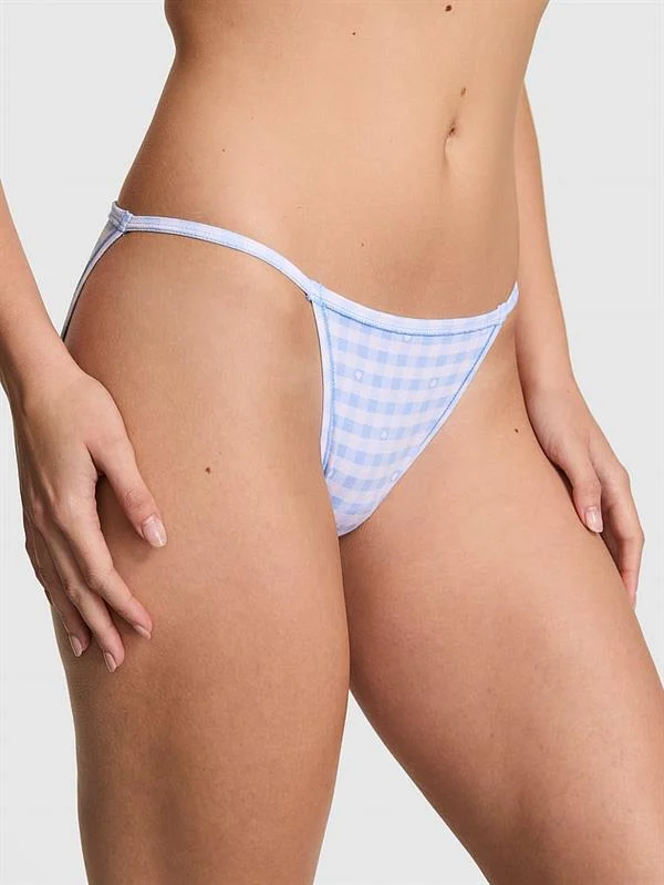 Pink Pamuklu Askili Bikini Kulot