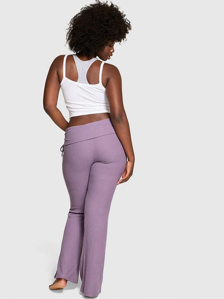 Pink Beli Katlanabilen Wa%EF%AC%84e Ispanyol Paca Pantolon arka görünüm