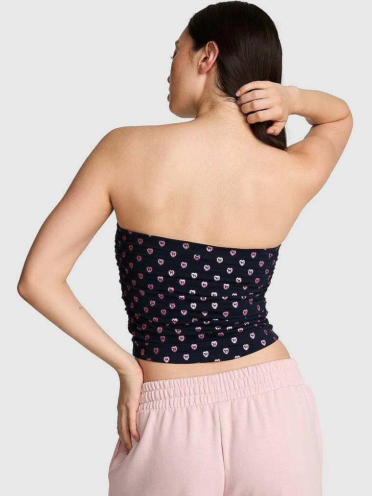 Pink All Day Pamuklu Buzgulu Bustiyer arka görünüm