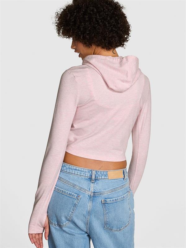 Pink All Day Pamuklu Fermuarli Sweatshirt