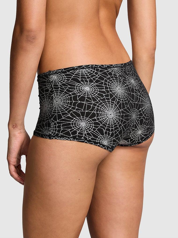 Pink Pamuklu Boyshort Kulot arka görünümü