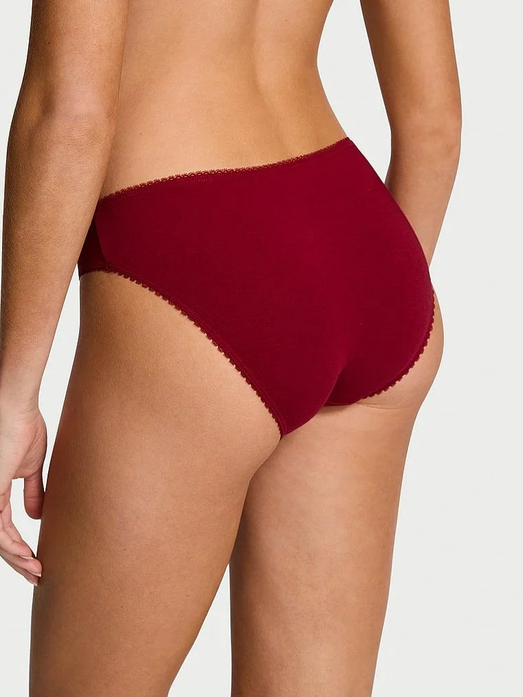 Esnek Pamuklu Işıltılı Bikini Kulotu arka görünüm