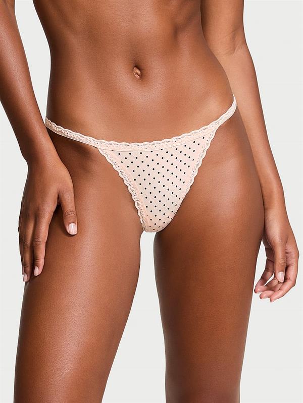 Dantelli Pamuklu V String Kulot