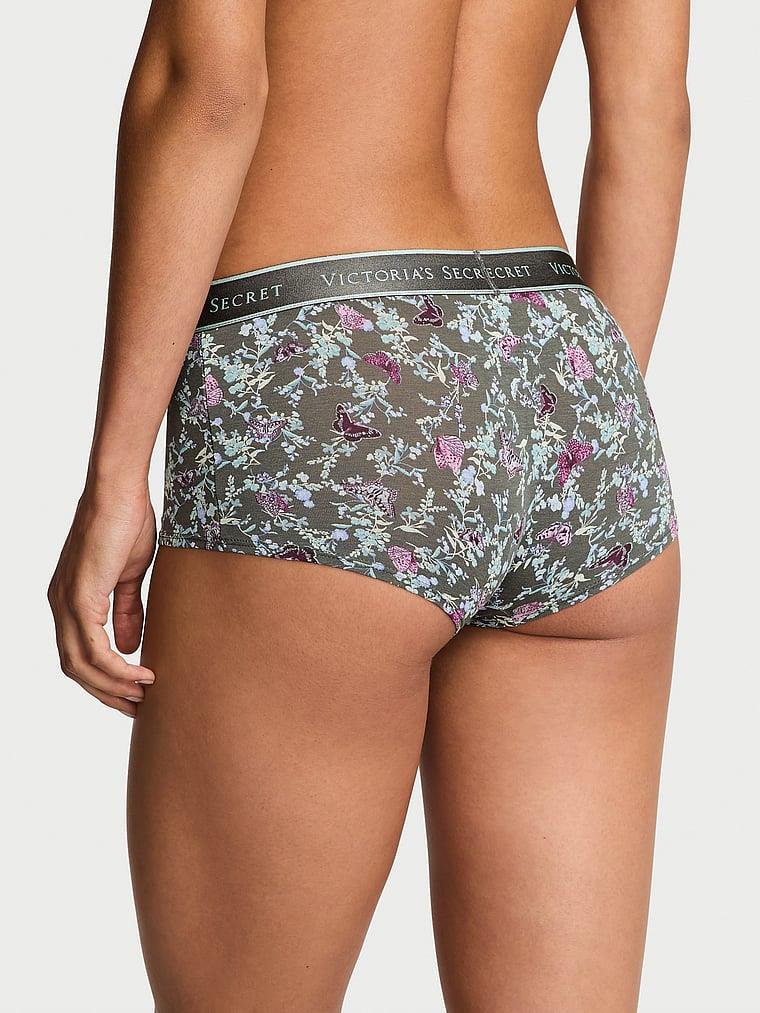 Logolu Pamuklu Boyshort Kulot arka görünüm