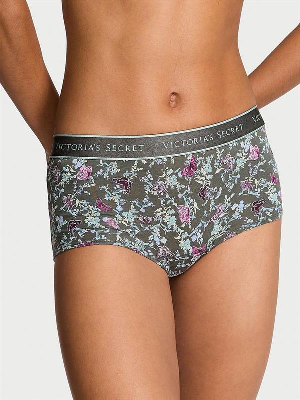Logolu Pamuklu Boyshort Kulot