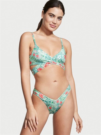 Cutout Detayli Ucgen Bikini Ustu