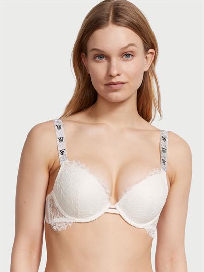 Dantelli Işıltılı Askili Push Up Sütyen