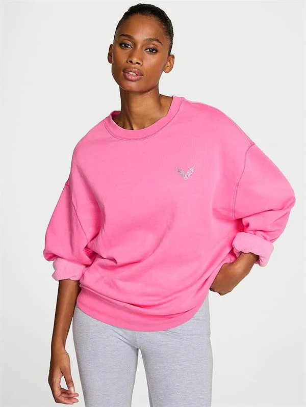 Effortless Yuvarlak Yaka Sweatshirt ön görünüm