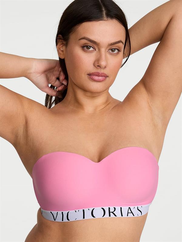 The Coolbra Hafif Dolgu Destekli Balkonet Straplez Sütyen ön görünüm