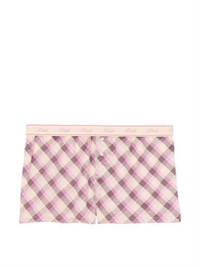 Pink Tencel Boxy Pijama Sortu ön görünüm
