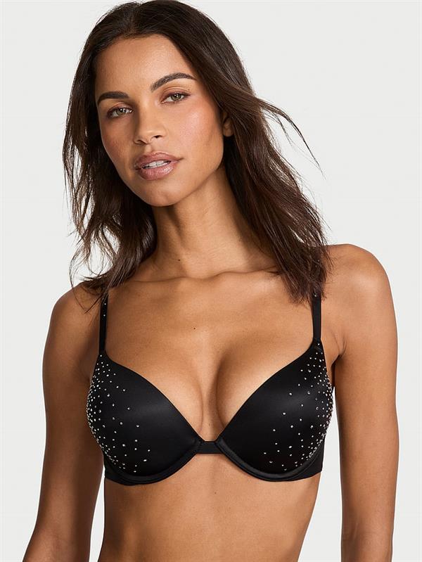 Bombshell Iki Beden Buyuk Gosteren Işıltılı Push Up Sütyen