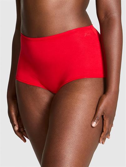 Pink Logolu Pamuklu Boyshort Kulot