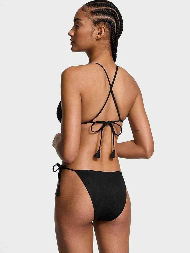 Rosette Işıltılı Askili Cheeky Bikini Alti arka görünüm