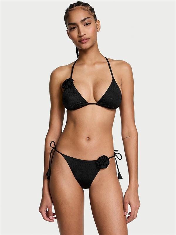 Rosette Işıltılı Askili Cheeky Bikini Alti