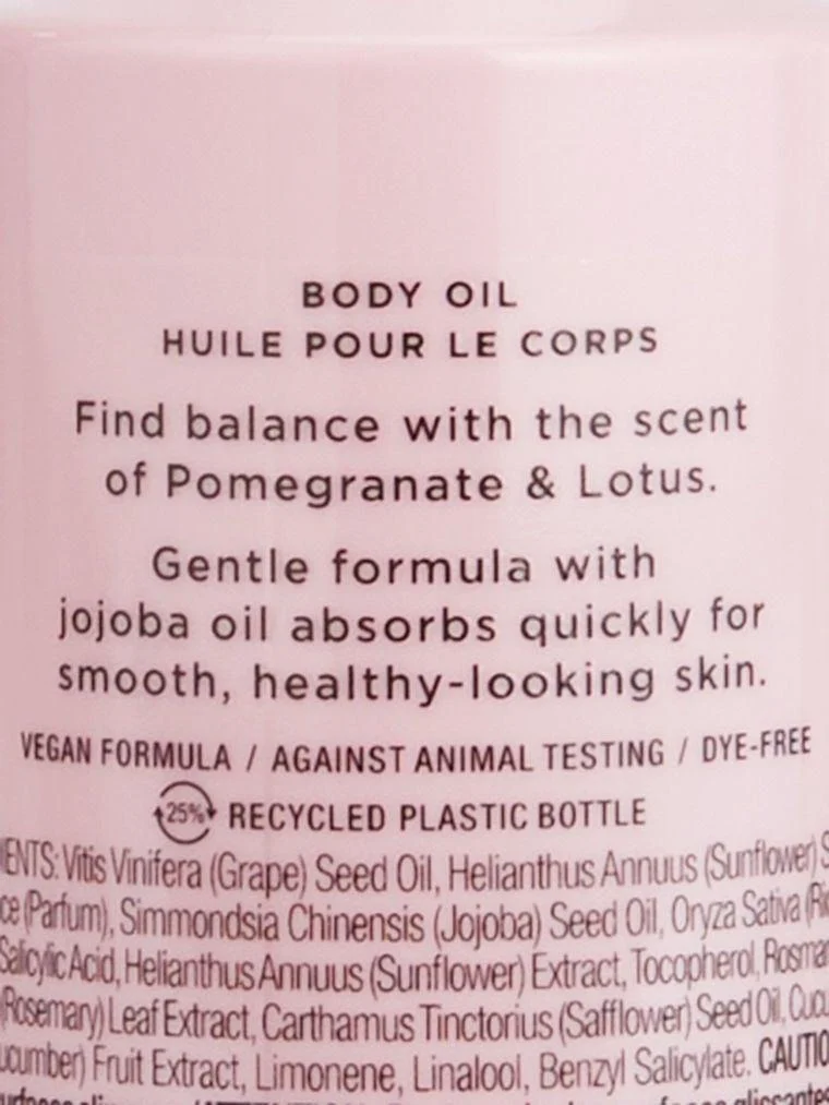 Pomegranate Lotus Vücut Yagi arka görünüm