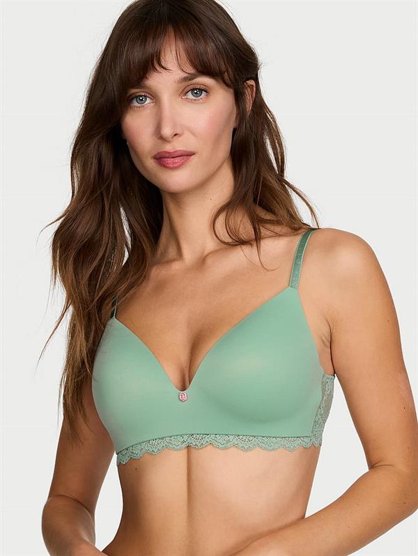 Puruzsuz Ve Dantelli Balensiz Push Up Sütyen