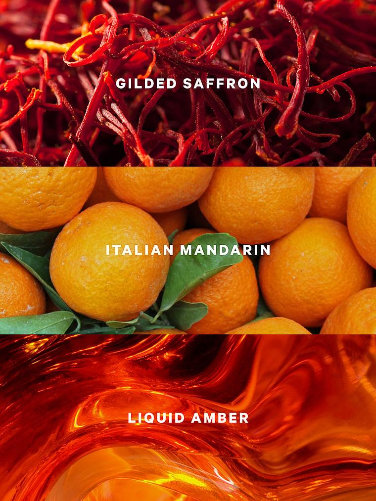 Golden Saffron Amber Vücut Spreyi arka görünüm