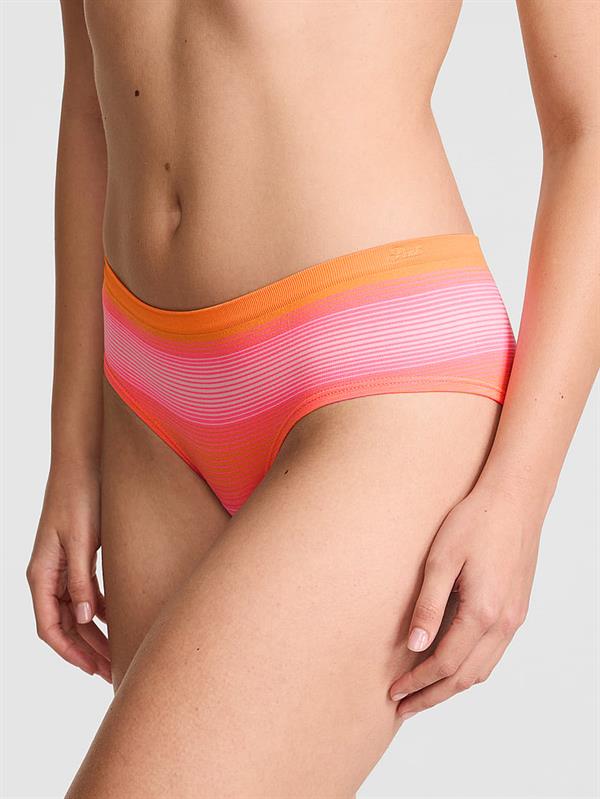 Pink Seamless Hiphugger Kulot ön görünüm
