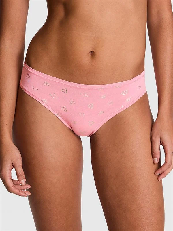 Pink Pamuklu Cheeky Kulot ön görünüm