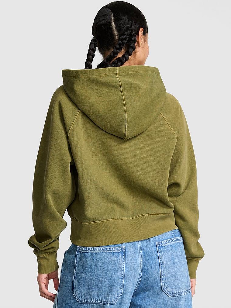 Pink Kampus Kapusonlu Sweatshirt arka görünüm