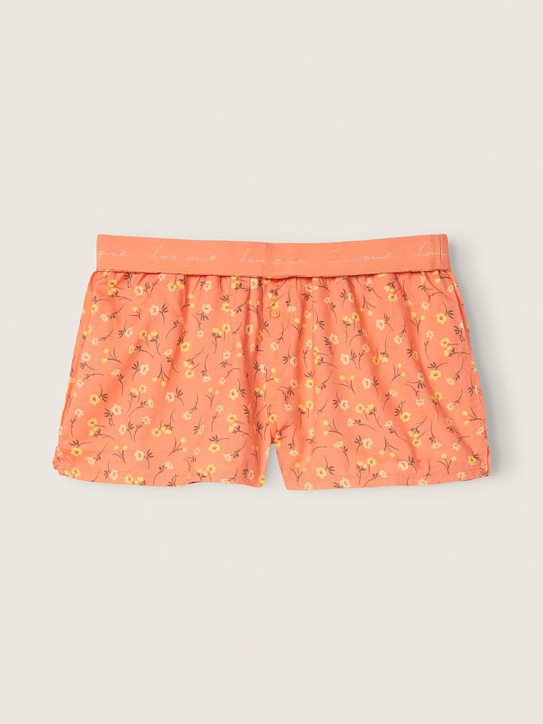 Pink Flannel Pijama Boxer arka görünümü