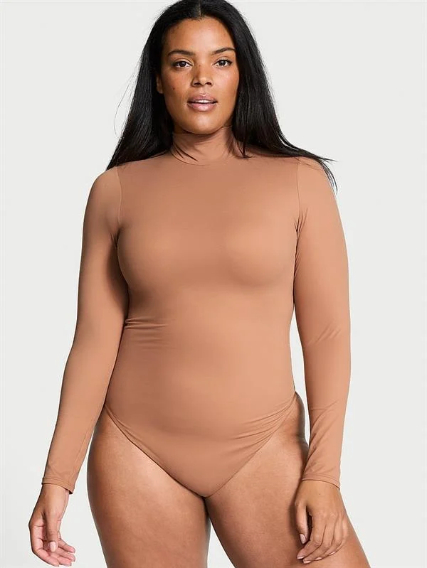 Bodywear By Victoria With Feathersoft Balikci Yaka Bodysuit ön görünüm
