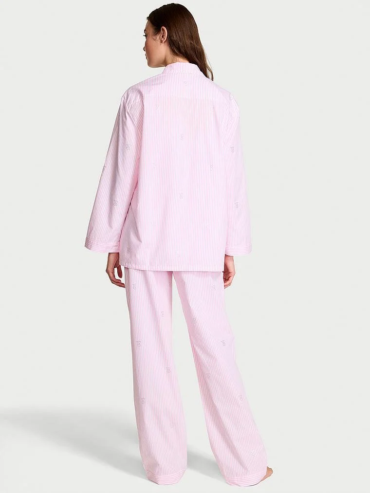 Heritage Pamuklu Oversize Pijama Takimi arka görünüm