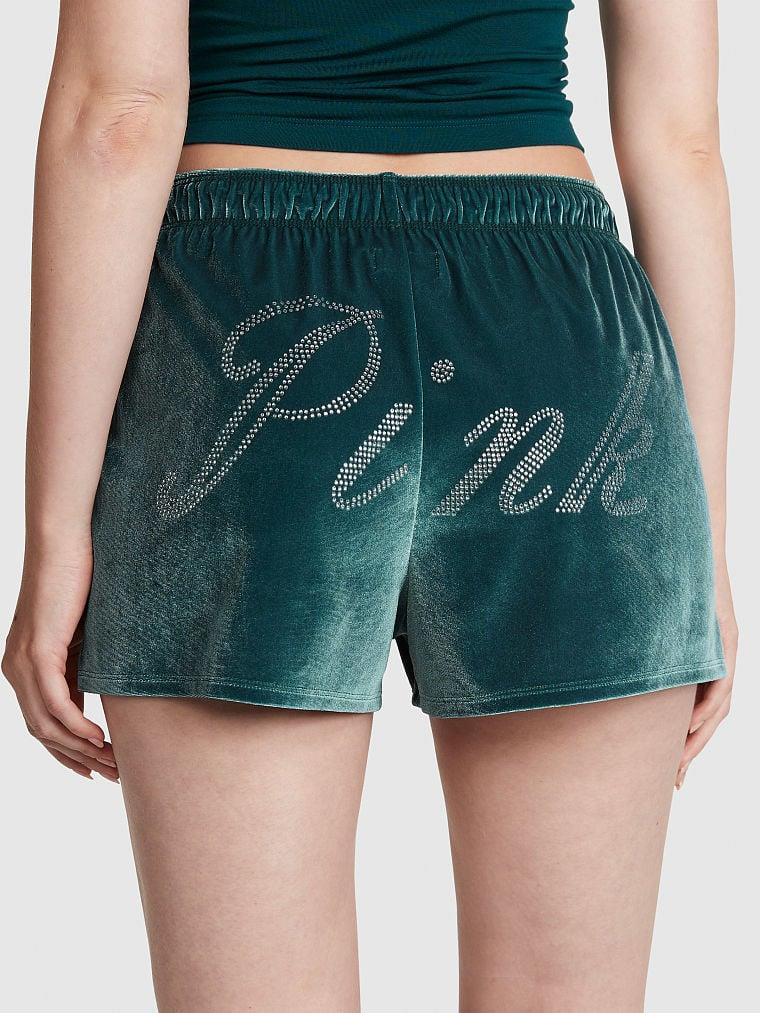 Pink Kadife Boxy Pijama Boxer arka görünüm