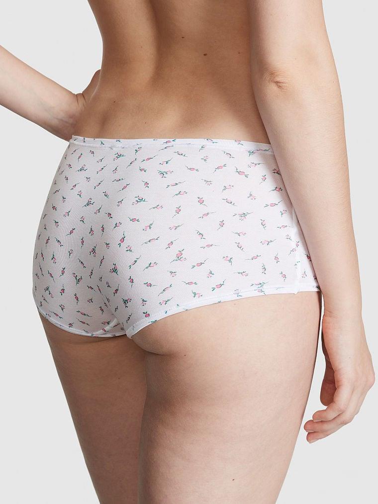 Pink Pamuklu Boyshort Kulot arka görünümü