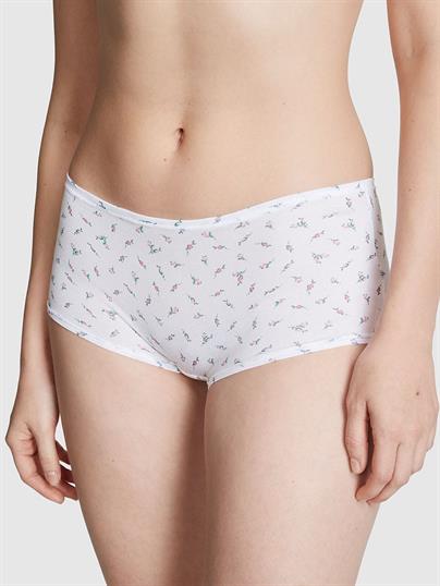 Pink Pamuklu Boyshort Kulot