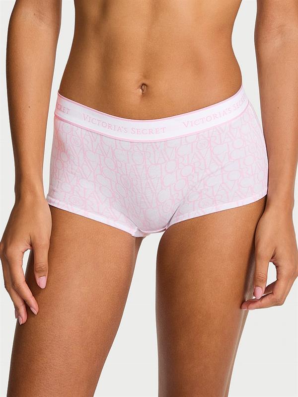 Logolu Pamuklu Boyshort Kulot