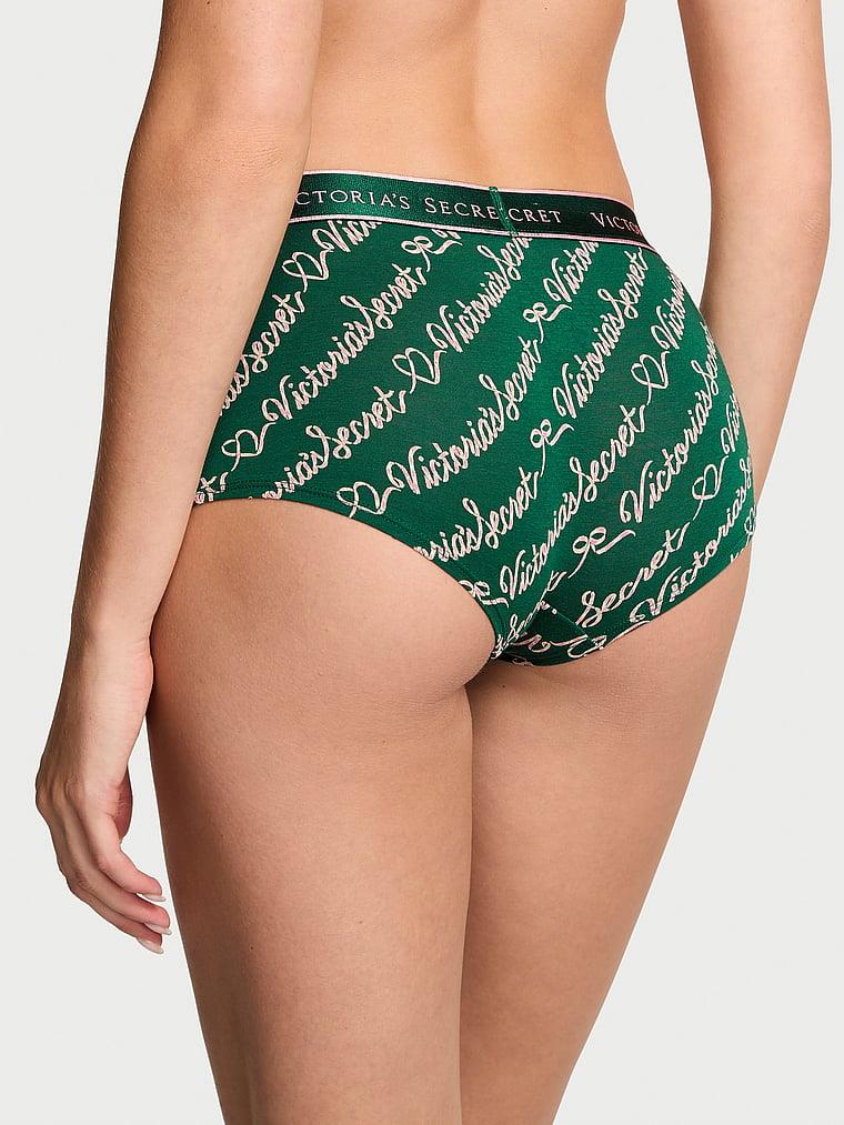 Logolu Pamuklu Boyshort Kulot arka görünüm