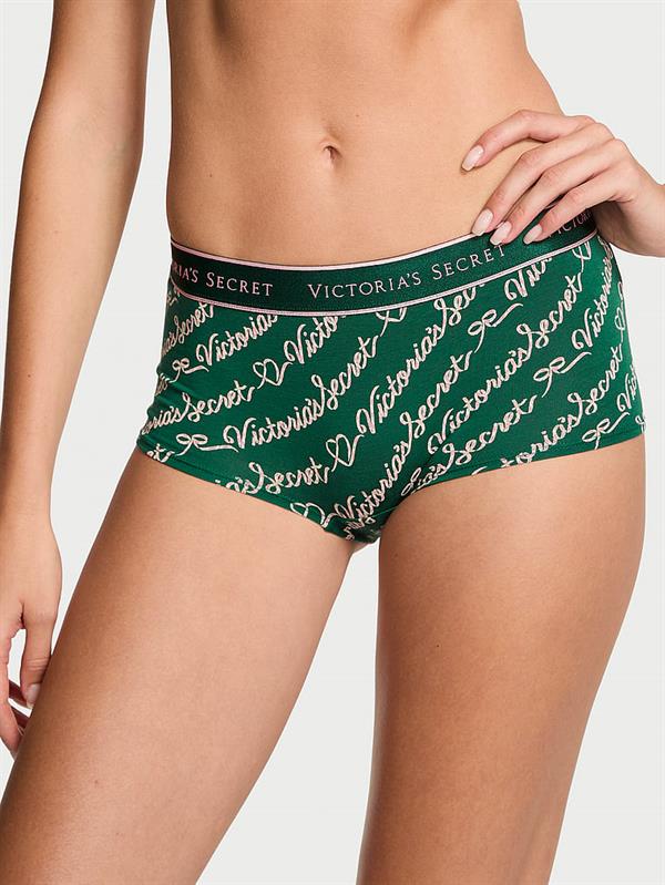Logolu Pamuklu Boyshort Kulot