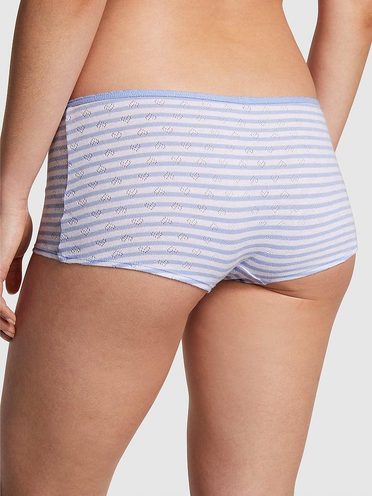 Pink Pamuklu Boyshort Kulot arka görünümü