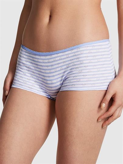 Pink Pamuklu Boyshort Kulot