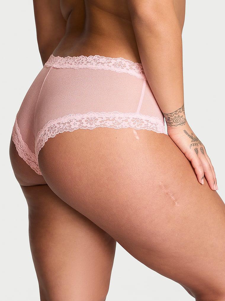 Simli Posey Dantelli Cheeky Kulot arka görünüm
