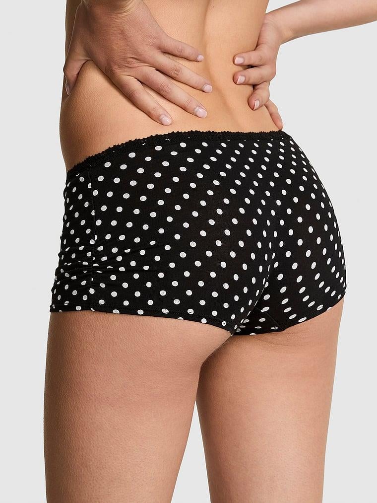 Pink Pamuklu Boyshort Kulot arka görünüm