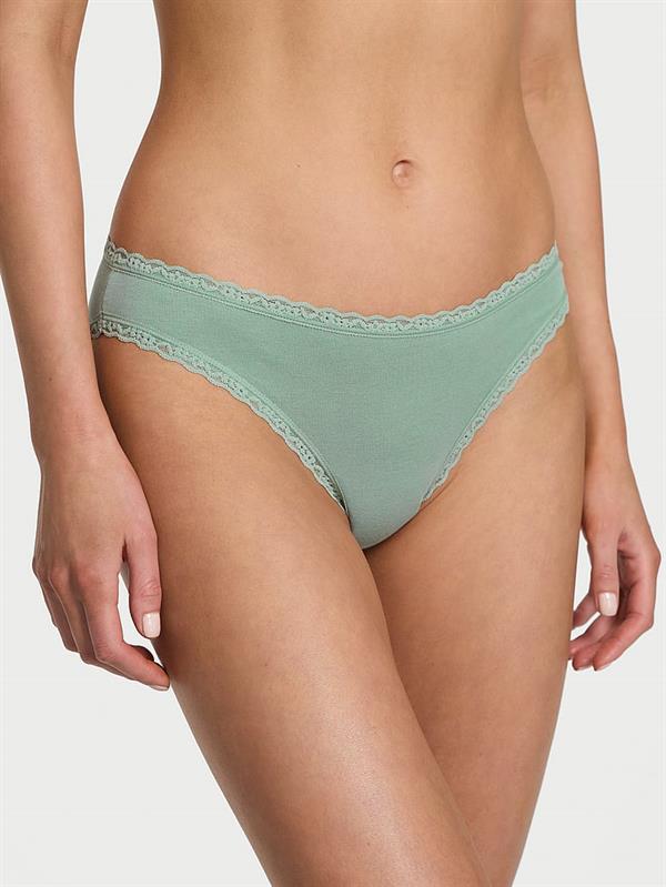 Dantelli Pamuklu Bikini Kulot ön görünüm