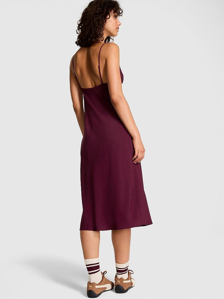 Pink Fall In Love Midi Elbise arka görünümü
