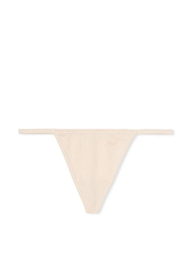 Pink Pamuklu V String Kulot arka görünüm